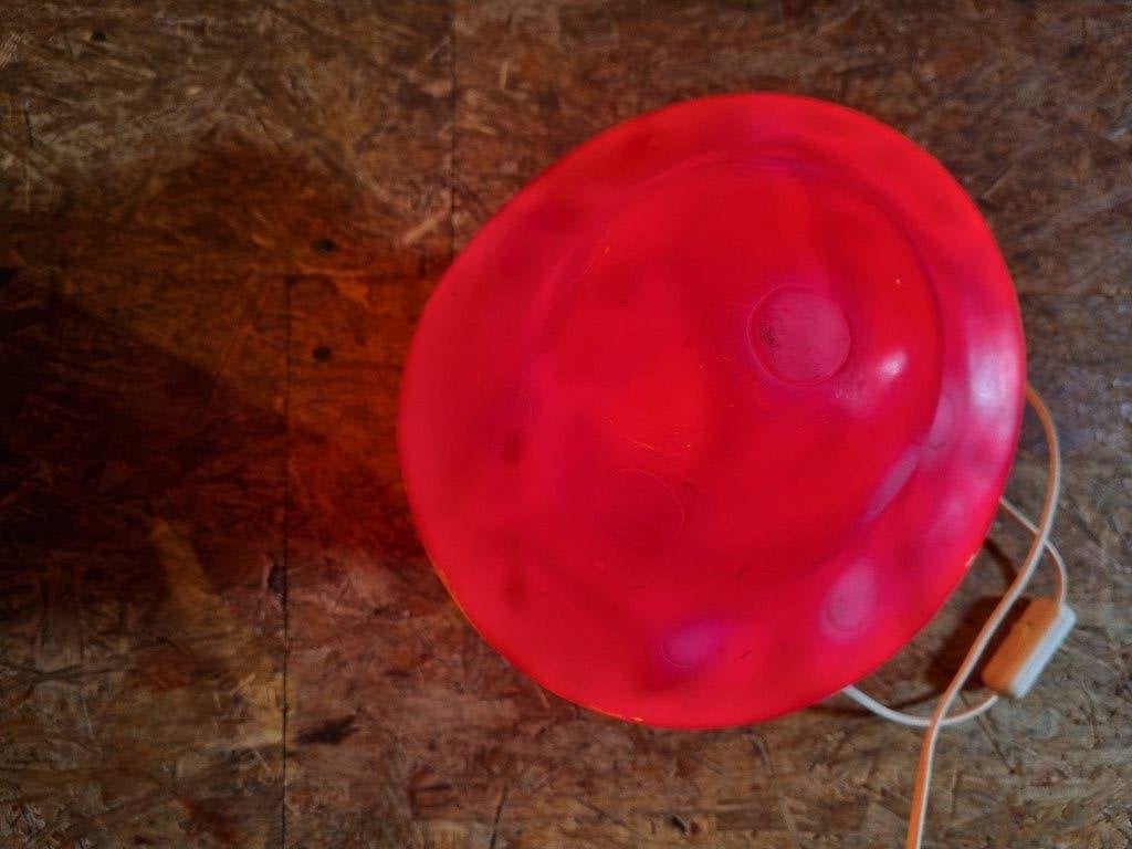 Paddenstoellamp Heico., Ophalen, Gebruikt, Rood, Lamp