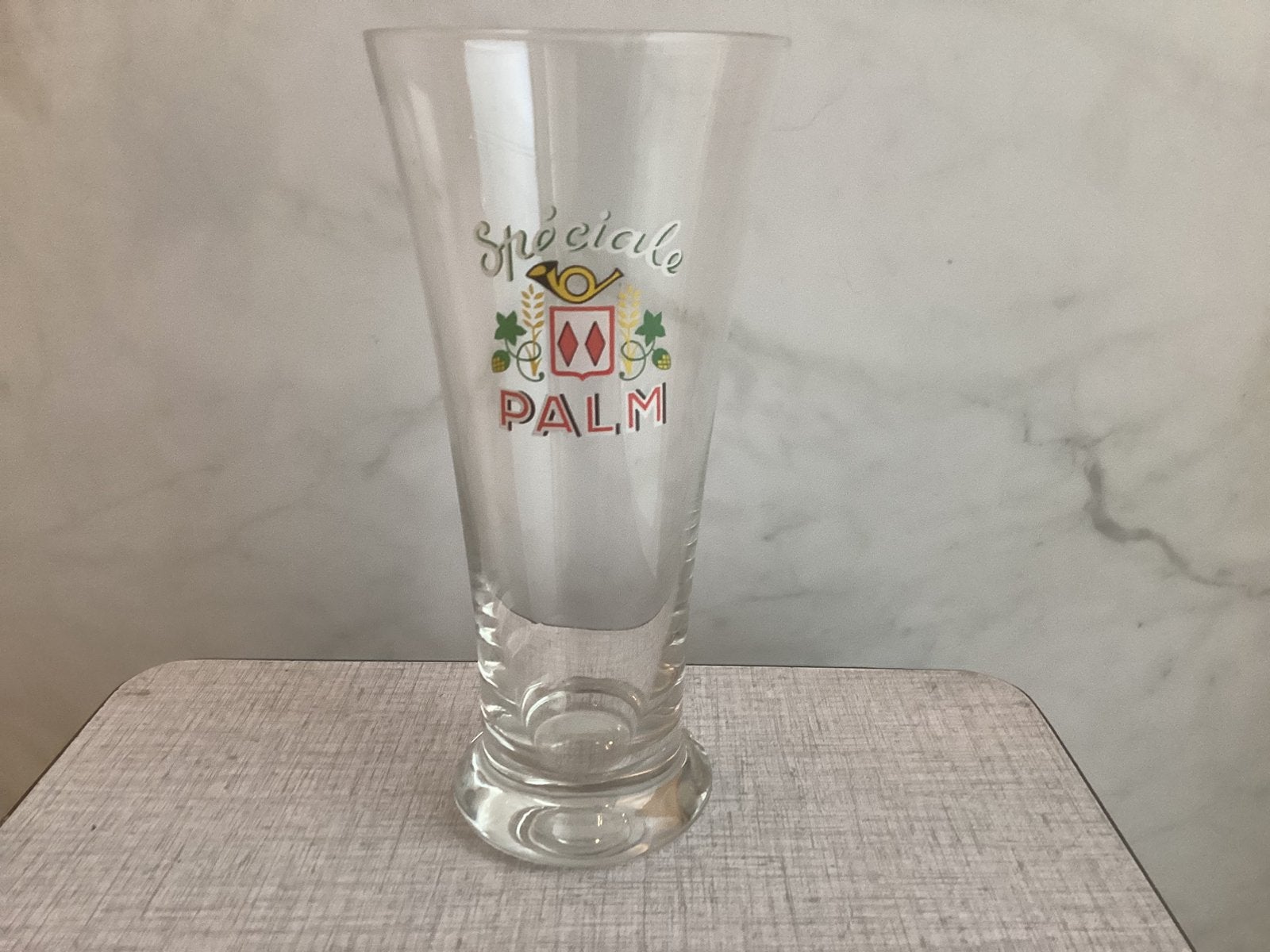 Speciale Palm. Klein fluitglas., Ophalen of Verzenden, Zo goed als nieuw, Palm