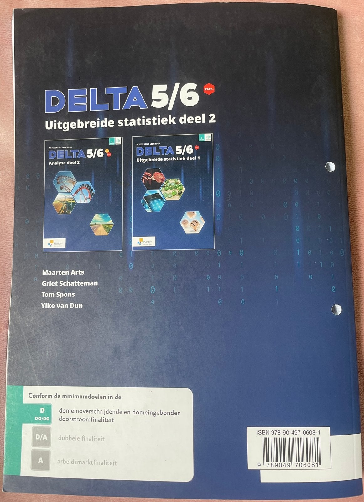 Manuel Delta 5/6 - Statistiques complètes, partie 2, Enlèvement ou Envoi, Utilisé, Secondaire, Mathématiques A