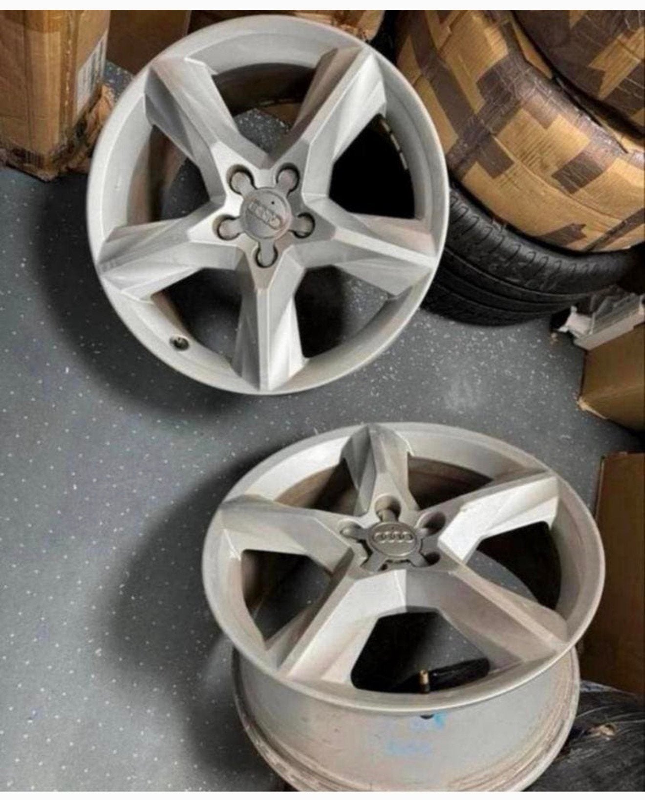 2X 8R0601025CG Audi 8R Q5 Velg Velgen 8 x 18" inch ET39, Auto-onderdelen, Ophalen of Verzenden, Velg(en)