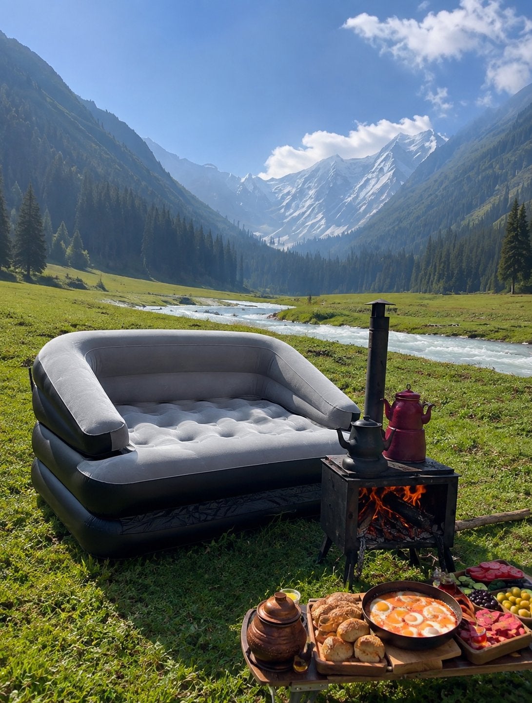 Matelas fauteuil gonflable, Enlèvement ou Envoi, Comme neuf, Gonflable