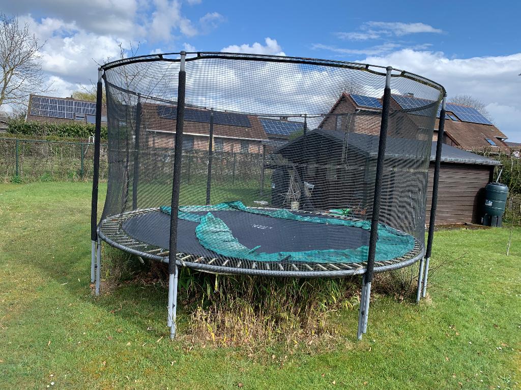 Grote trampoline, Kinderen en Baby's, Speelgoed | Buiten | Trampolines, Ophalen, Gebruikt