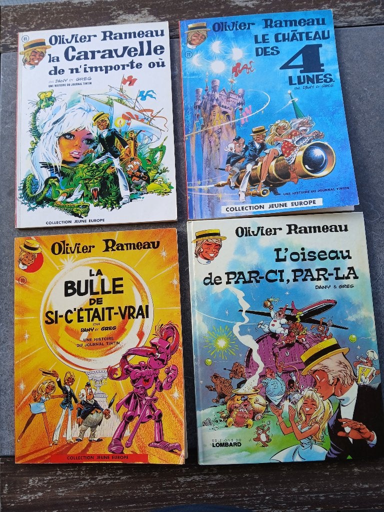 4 bd Olivier Rameau - Dany, Plusieurs BD, Enlèvement, Utilisé, DANY / GREG