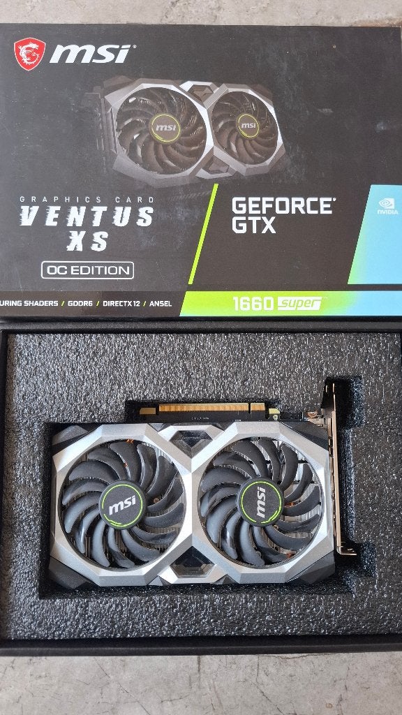 Nvidia Geforce GTX 1660 Super MSI Ventus XC OC, PCI-Express 3, GDDR6, Comme neuf, Enlèvement