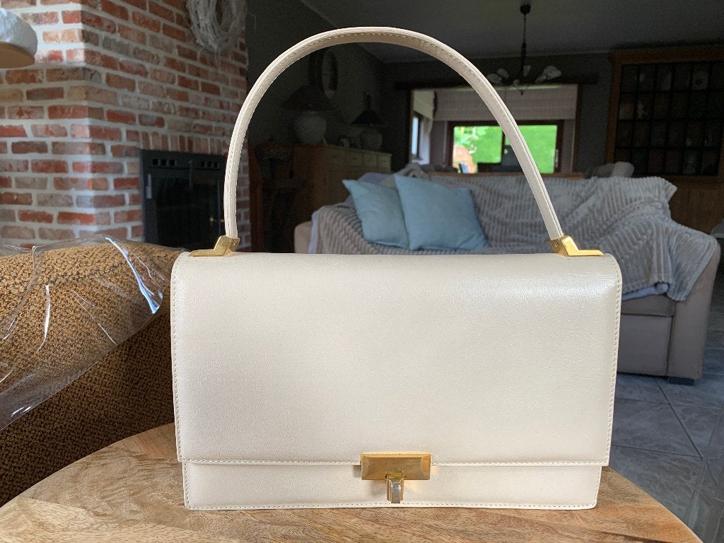 Lederen handtas vintage, Ophalen of Verzenden, Zo goed als nieuw, Handtas
