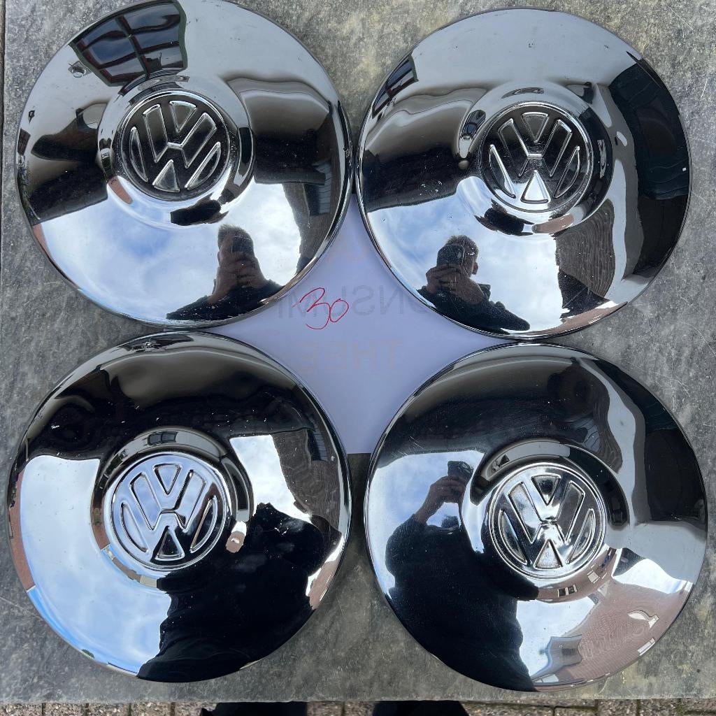 VW Chromen Wieldop 5x205 Beetle 66-67 Ghia 66 Type 3 62-65, Auto diversen, Auto-accessoires, Gebruikt, Ophalen of Verzenden