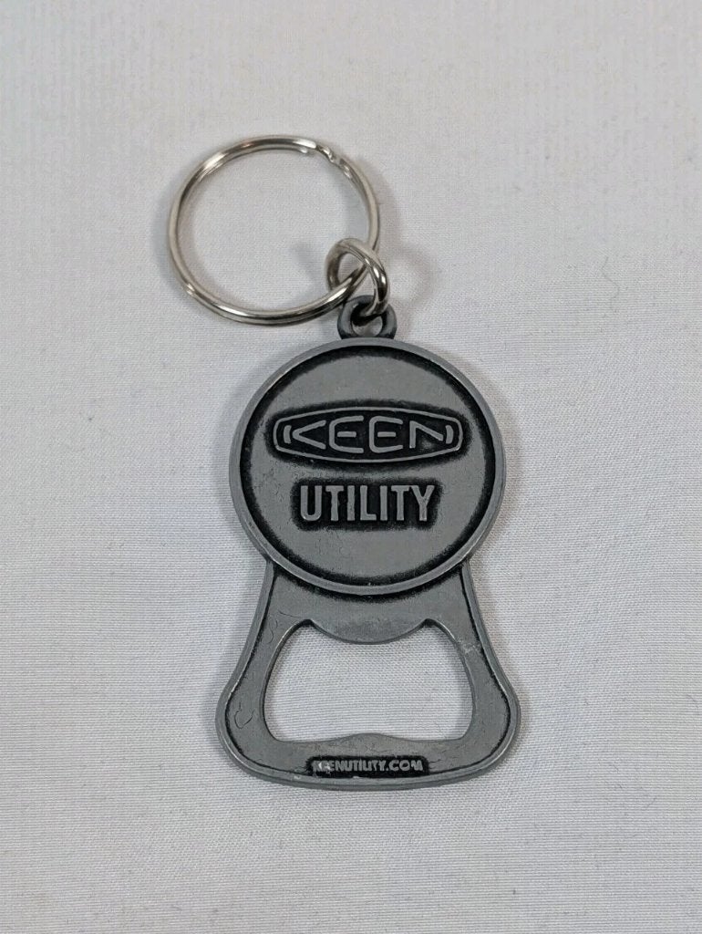 Keen Utility flesopener sleutelhanger van roestvrij staal, Verzamelen, Ophalen of Verzenden, Gebruikt, Overige typen