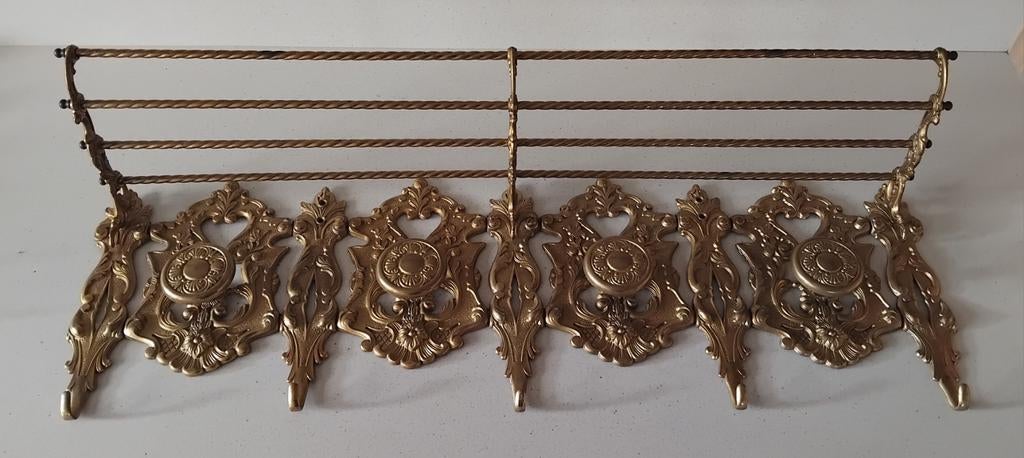 Vintage barok kapstok brons 82 cm, Gebruikt, Minder dan 100 cm, Metaal, Ophalen