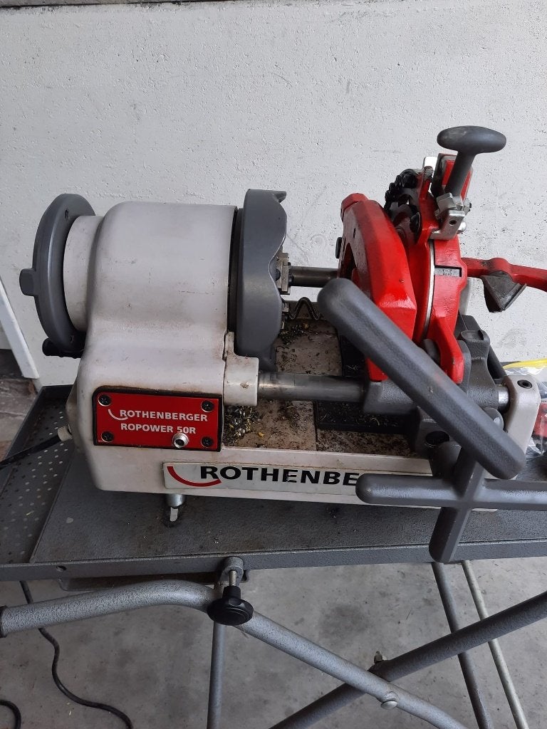 Rothenberger Ropower 50R Draadsnijmachine 1/2"-2", Doe-het-zelf en Bouw, Ophalen, Gebruikt, Overige typen