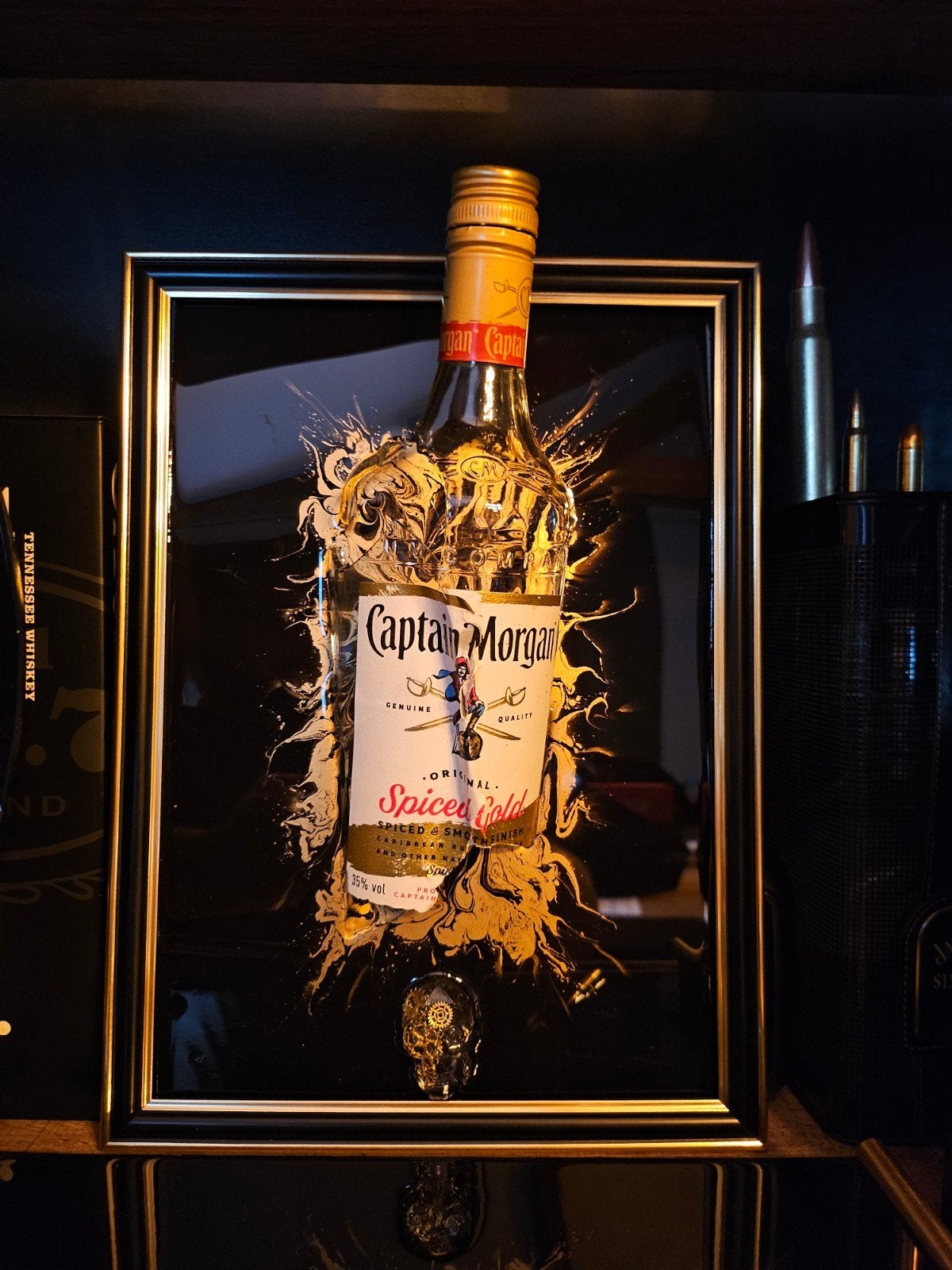 Tableau Captain Morgan SkullArt, Ophalen of Verzenden