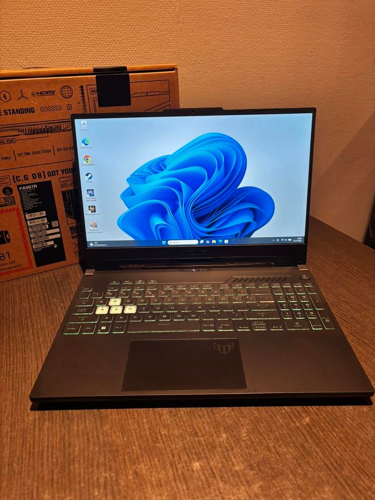 ASUS TUF Gaming A15 – RTX 3070 Ti | 16GB DDR5 | 512GB SSD, Computers en Software, Windows Laptops, Zo goed als nieuw, SSD, Gaming
