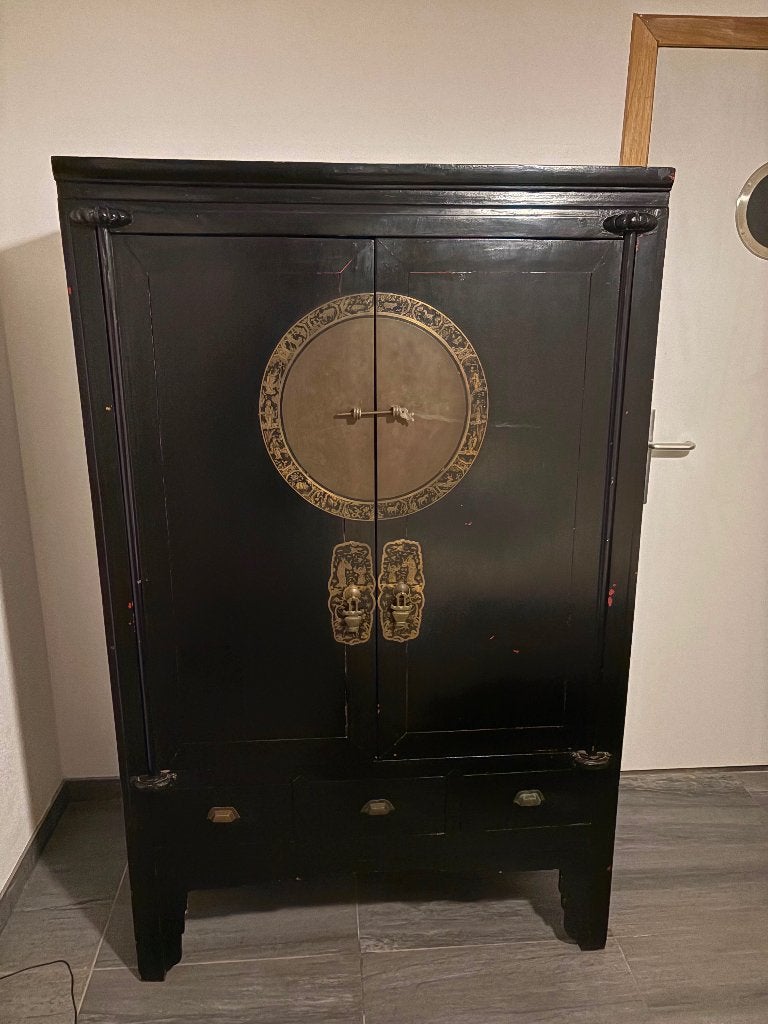 Oude Chinese kledingkast, Antiek en Kunst, Ophalen