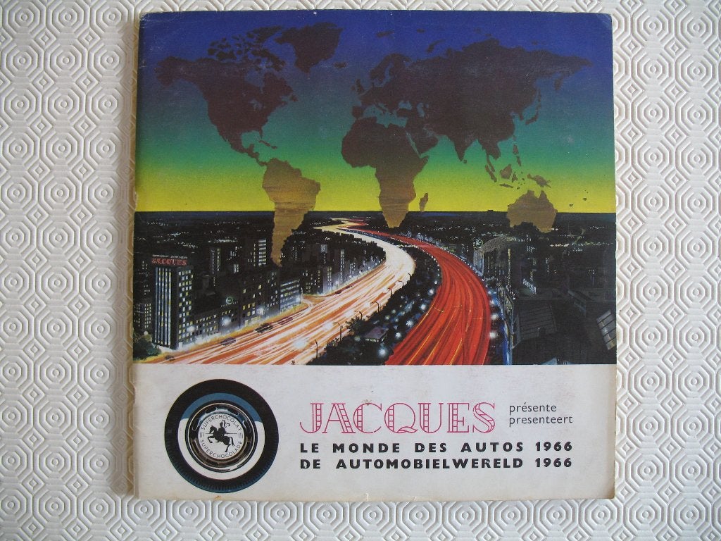 Verzamelalbum Jacques Superchocolade; De automobielwereld 66, Ophalen of Verzenden, Zo goed als nieuw