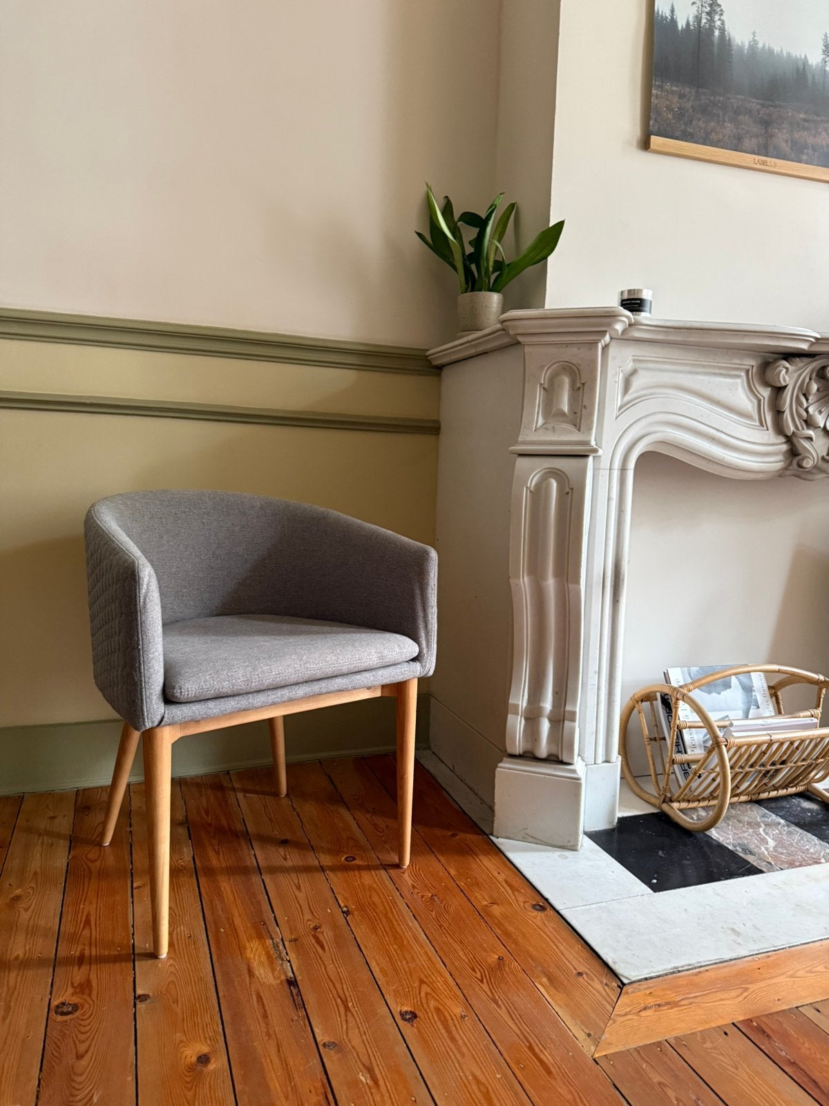 Fauteuil style scandinave, Moins de 75 cm, Scandinave et contemporain, Enlèvement, Utilisé