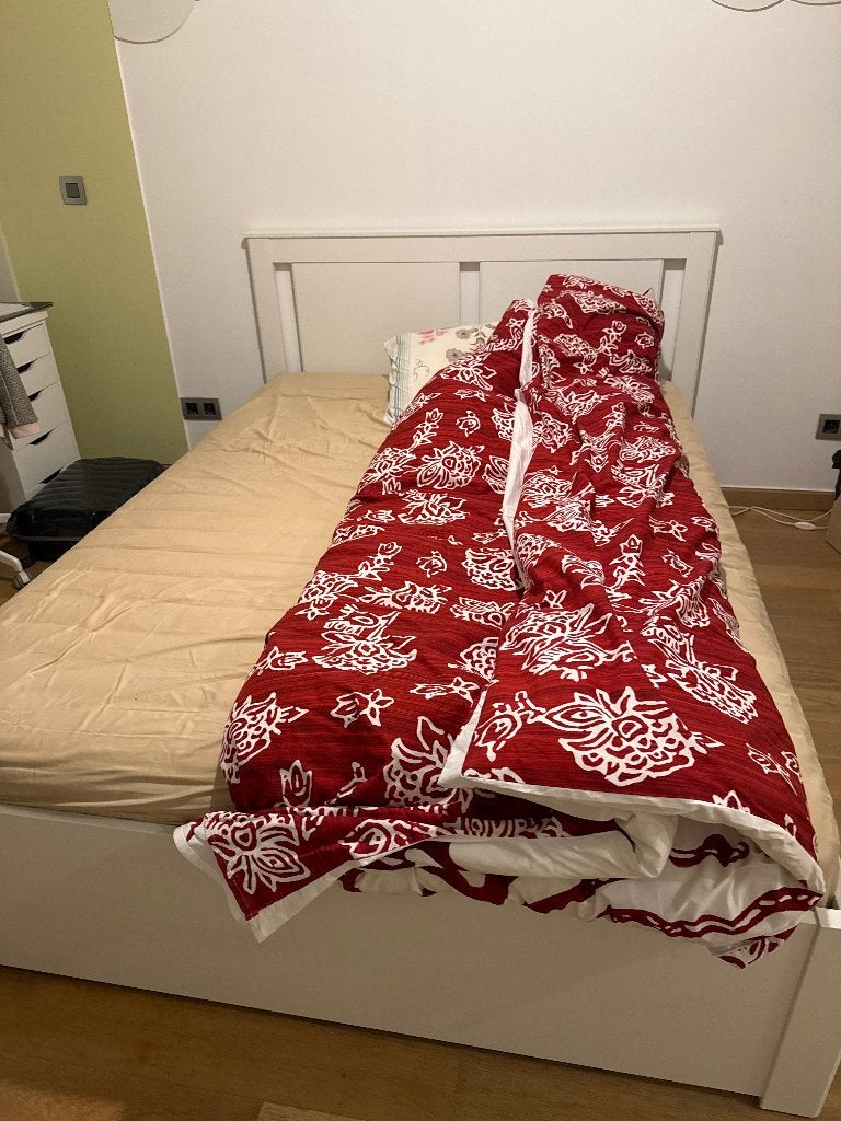 lit ikea 160X200 + Matelas, Comme neuf, Enlèvement, 200 cm, Deux personnes