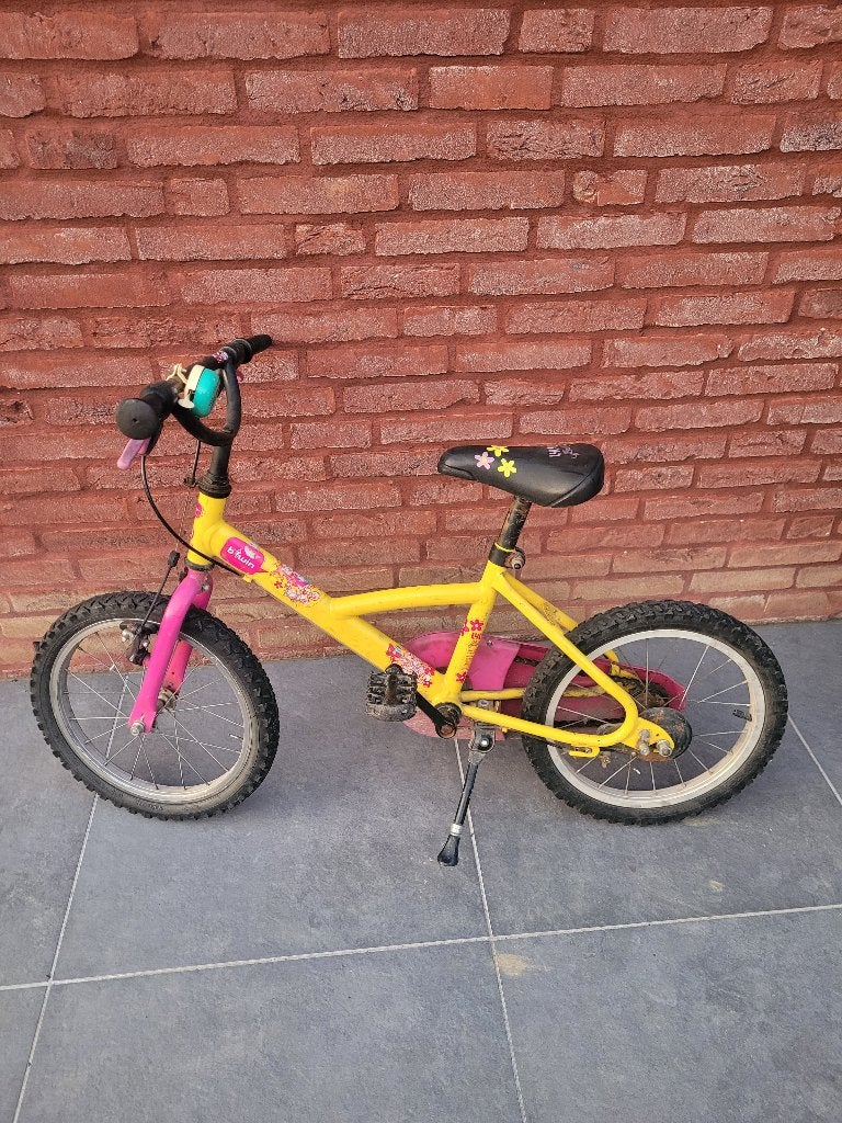 Kinderfiets 16 inch 4-6-jaar, Ophalen, Velgrem, Btwin, 16 tot 20 inch