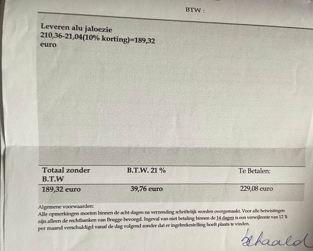 Aluminium jalouzie, Huis en Inrichting, Ophalen, Zwart, Nieuw, 50 tot 100 cm