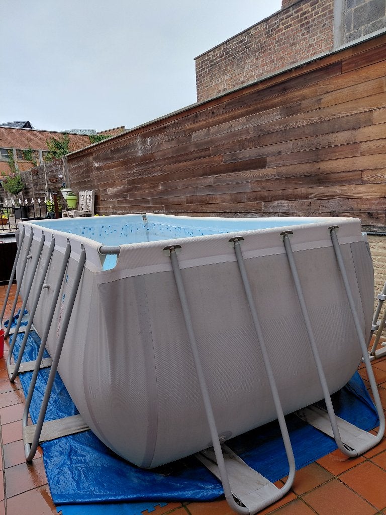 Piscine, Jardin & Terrasse, Enlèvement, Utilisé, Rectangulaire, 400 cm ou plus