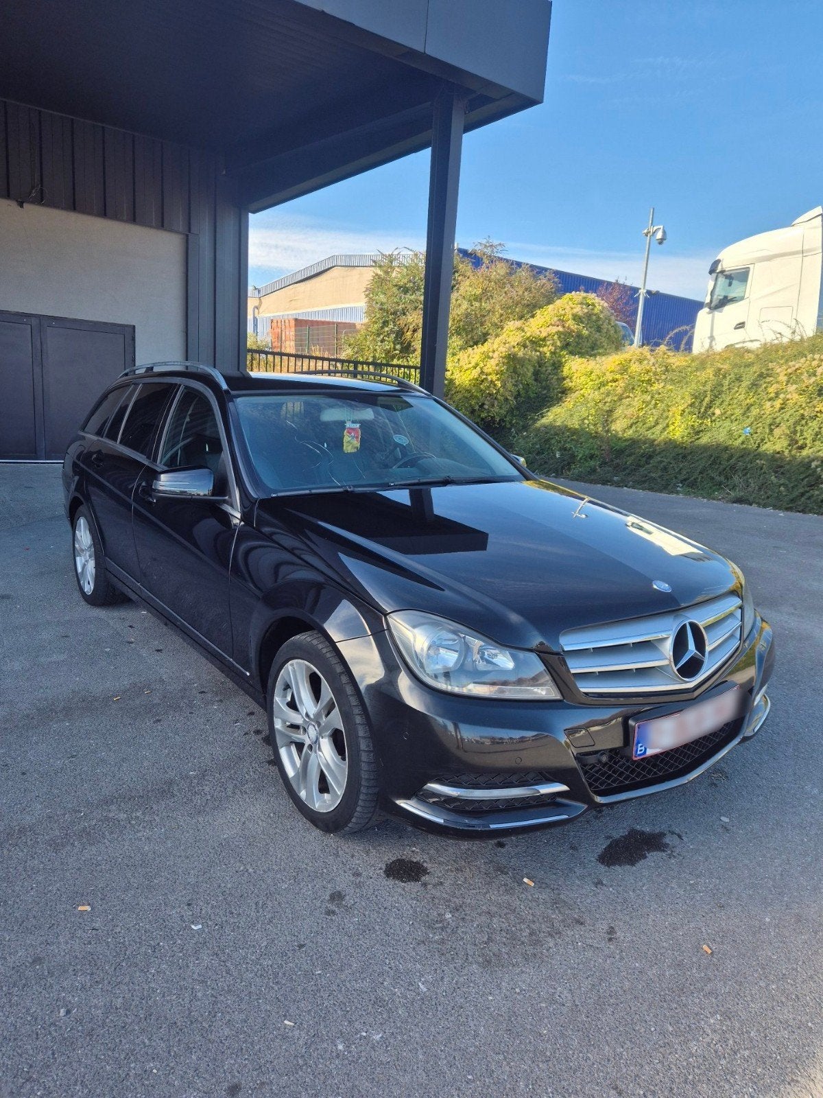 Mercedes-Benz C180CDI, Auto's, Euro 5, Zwart, Zwart, Leder