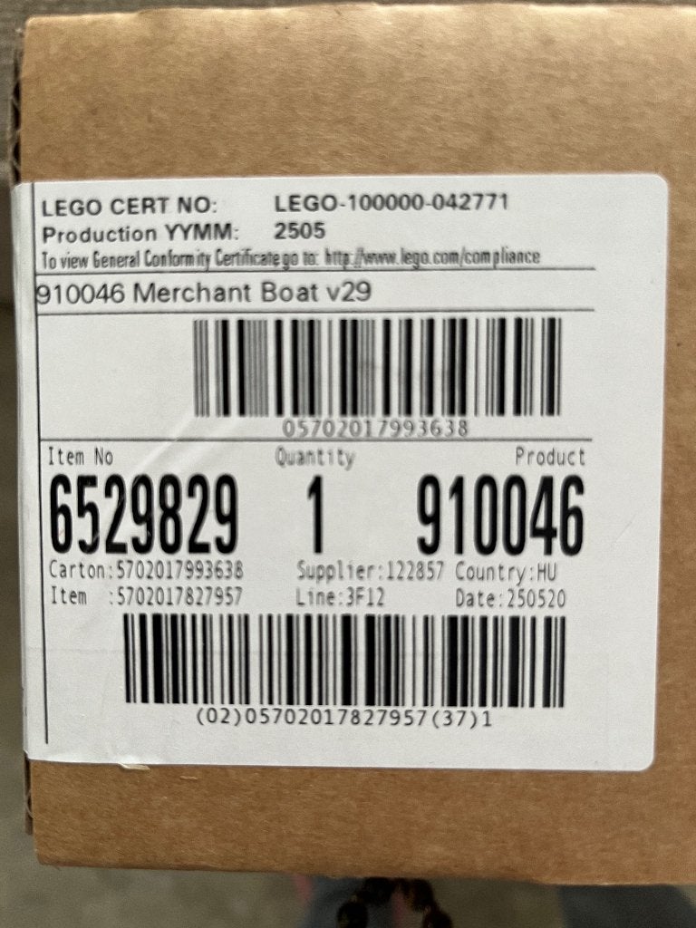 Set Lego Bricklink Bateau marchand 910046- MISB, Neuf, Enlèvement ou Envoi, Lego, Ensemble complet