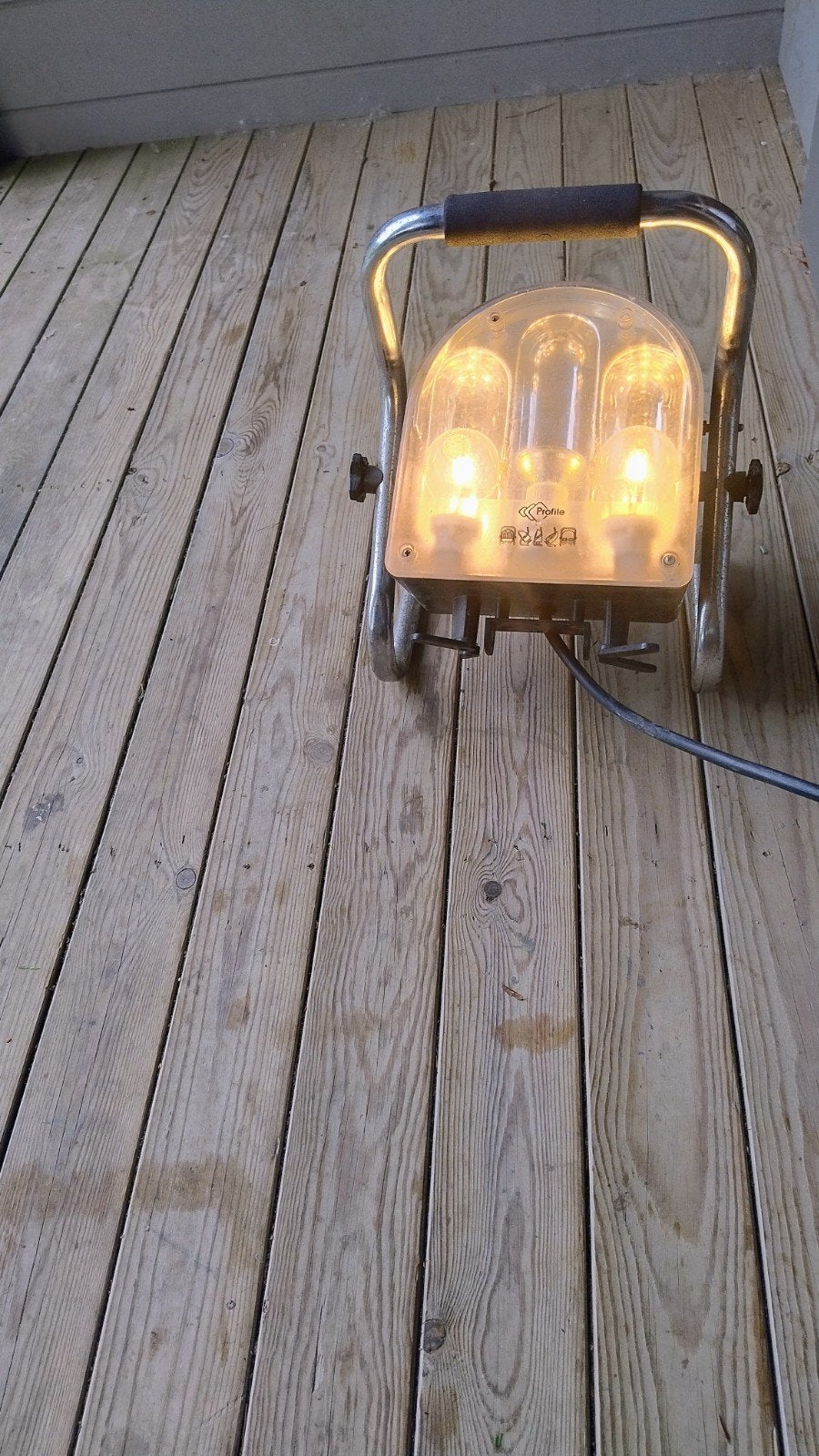 Werf lamp, Ophalen, Lamp