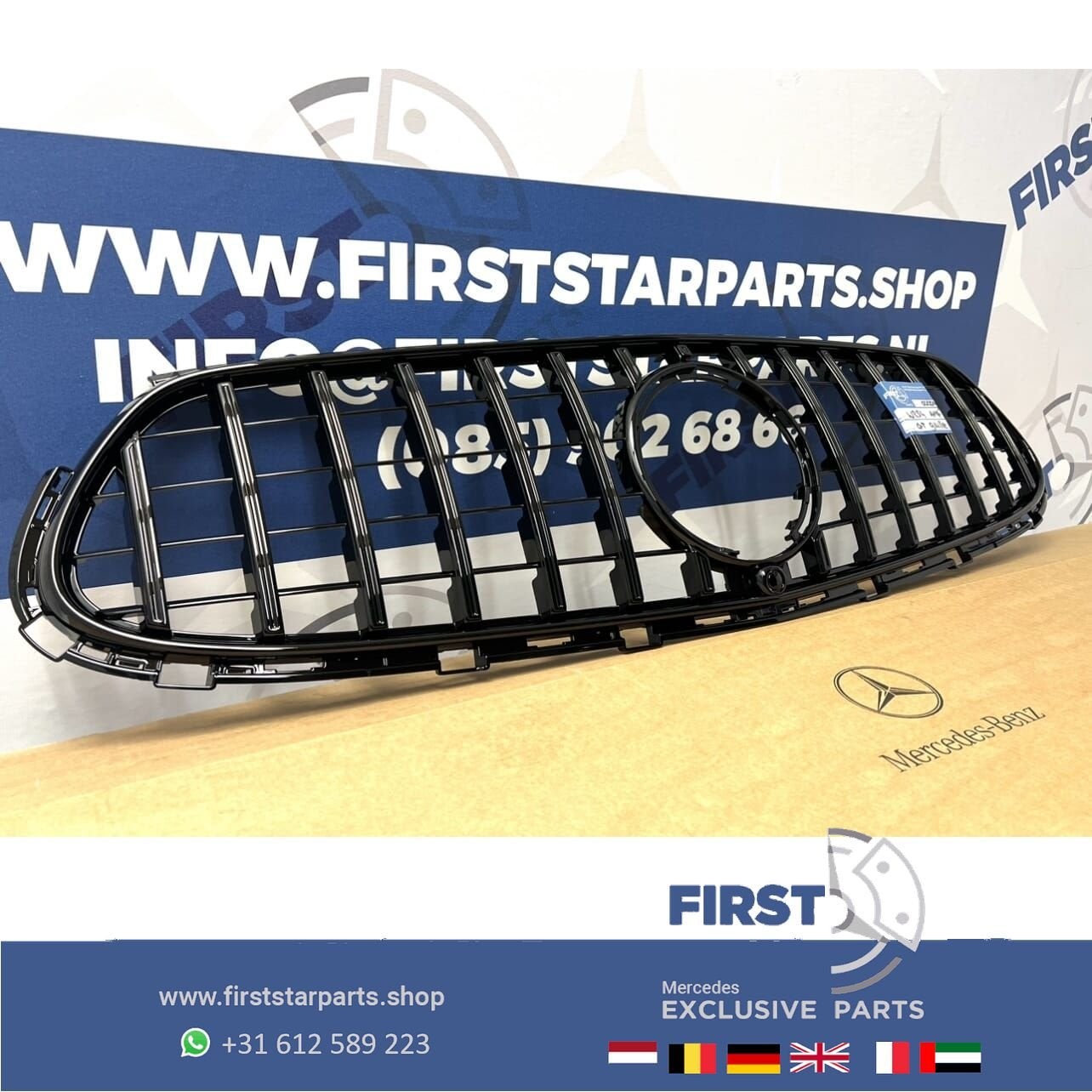 W254 GLC AMG LINE GT GRIL X254 C254 2021-2025 PANAMERICANA G, Auto-onderdelen, Gebruikt, -, Ophalen of Verzenden, -