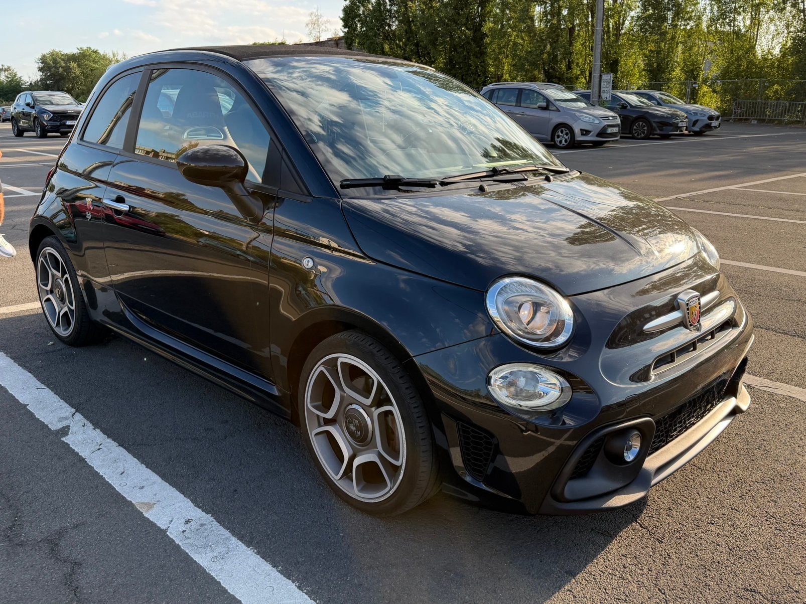 Fiat 500 Abarth cabriolet 2021  80.0000km, Autos, Cuir, Achat, Euro 6, Entreprise
