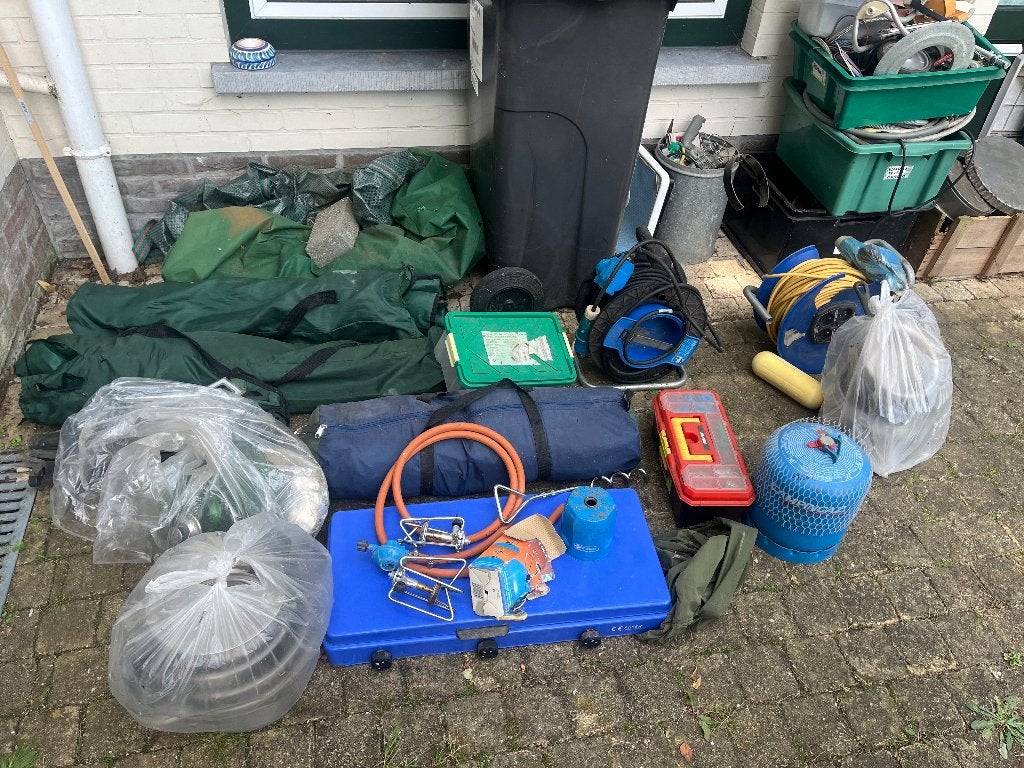 Kampeermateriaal allerlei, Ophalen, Gebruikt