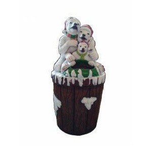 Bear Family Garbage Bin – Afvalbak Hoogte 118 cm