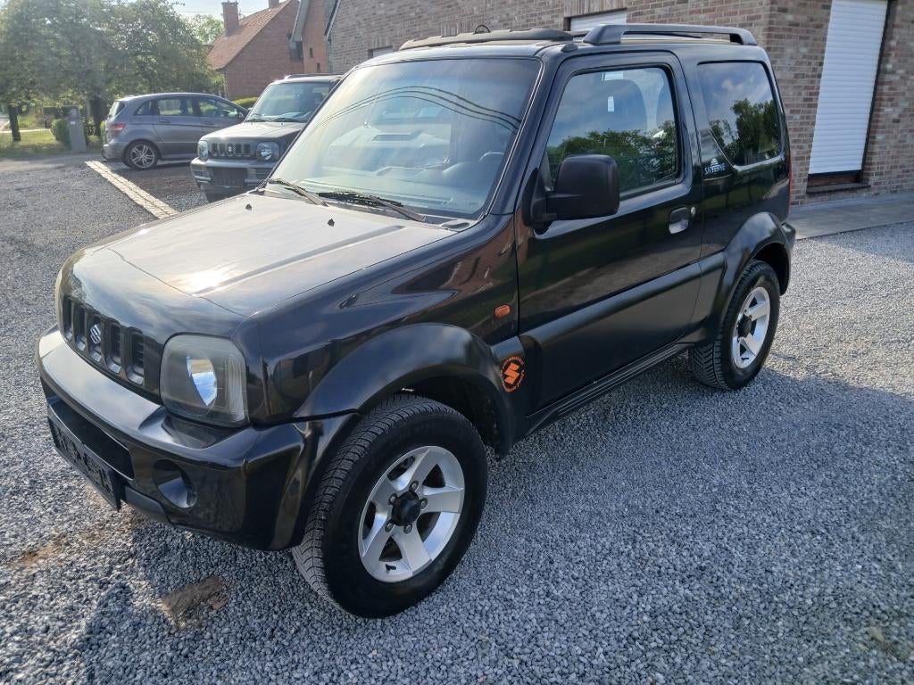 suzuki jimny #4x4# 1300cc benzine !!109 000km!! gekeurd, 4 zetels, Stof, Zwart, Bedrijf