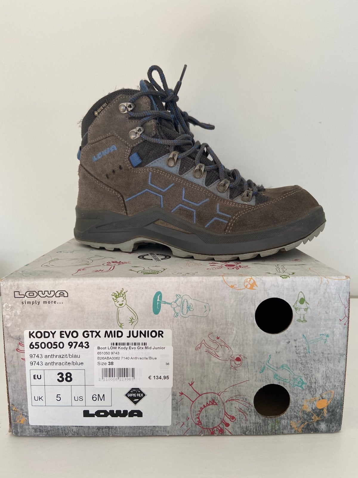 Lowa Kody Evo GTX mid-junior - taille 38, Enlèvement ou Envoi, Utilisé, Chaussures