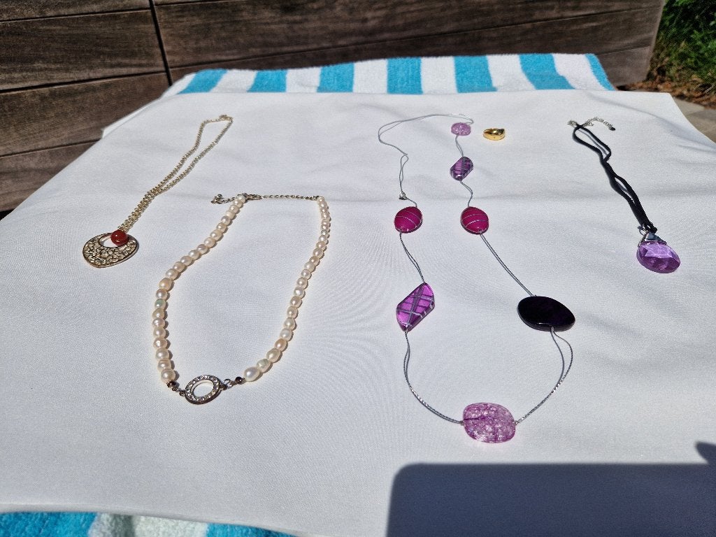 Juwelen diverse oa met echte zoetwaterparels, Ophalen of Verzenden, Met edelsteen