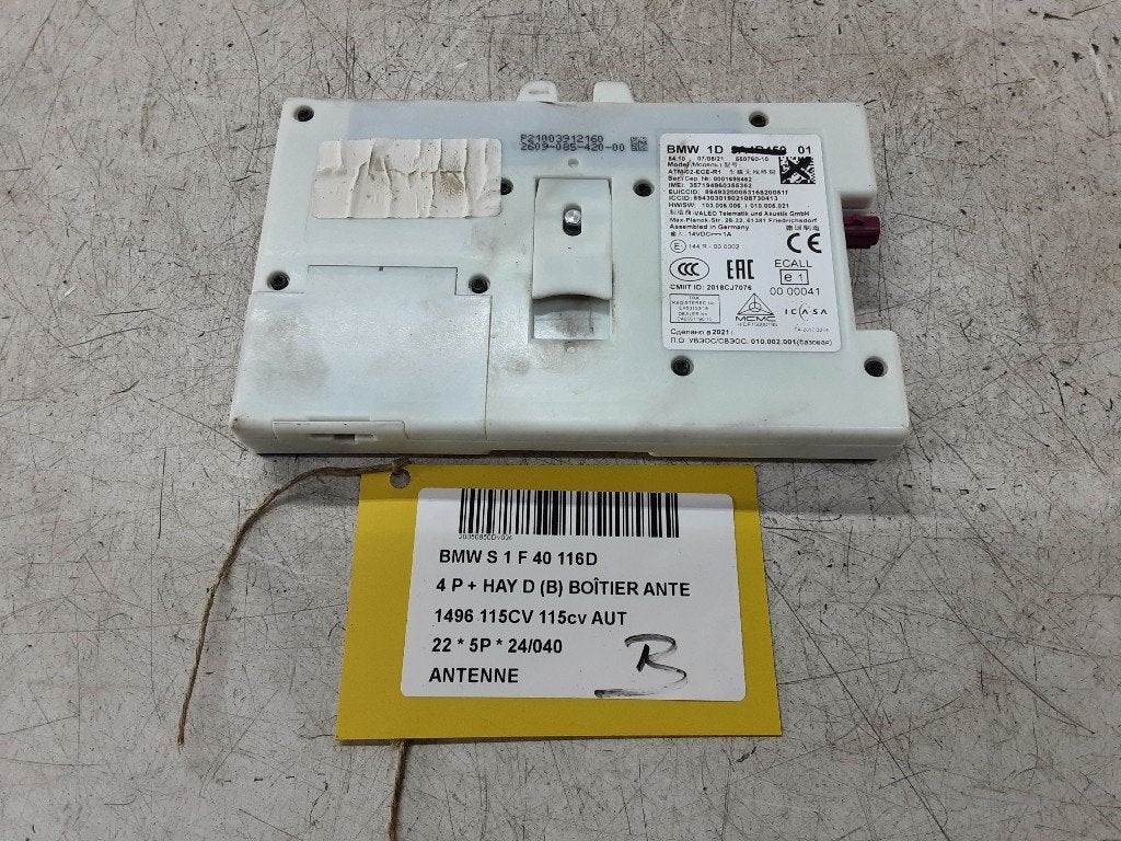 ANTENNE BMW 1 serie (F40) (01-2019/-) (55076010), Autos : Pièces & Accessoires, Électronique & Câbles, Mevr. I. Hauben, Utilisé