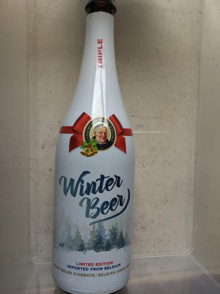 1 lege abdij winter beer limited edition bierfles, Verzamelen, Ophalen of Verzenden