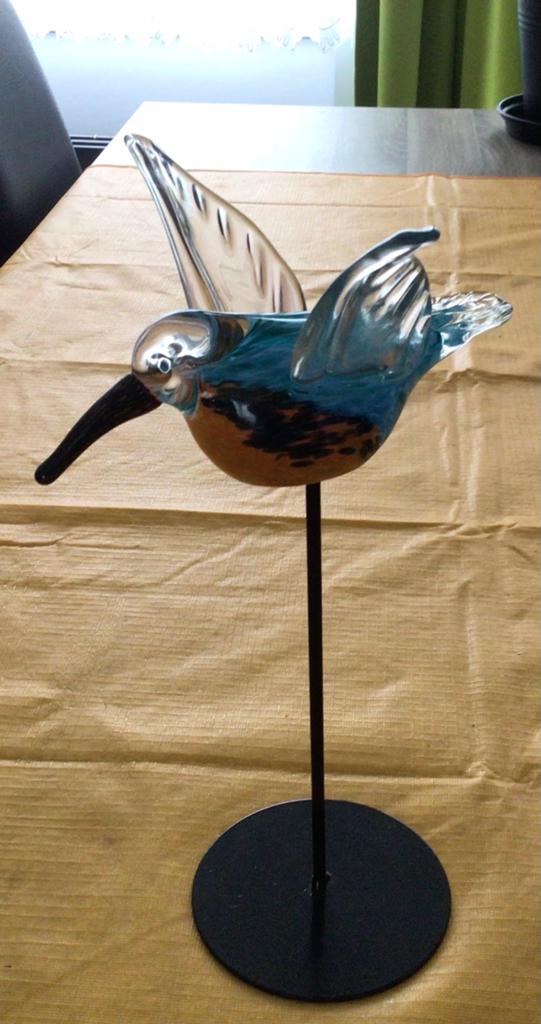Glazen vogels de kleine 10€   De iets grotere 15€, Verzamelen, Ophalen