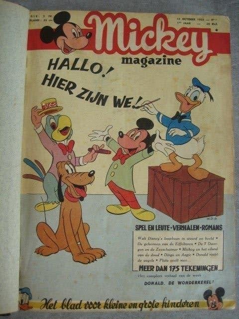 Micky Magazine eerste jaargang 1951 eerste uitgave nr1, Ophalen of Verzenden, Gelezen