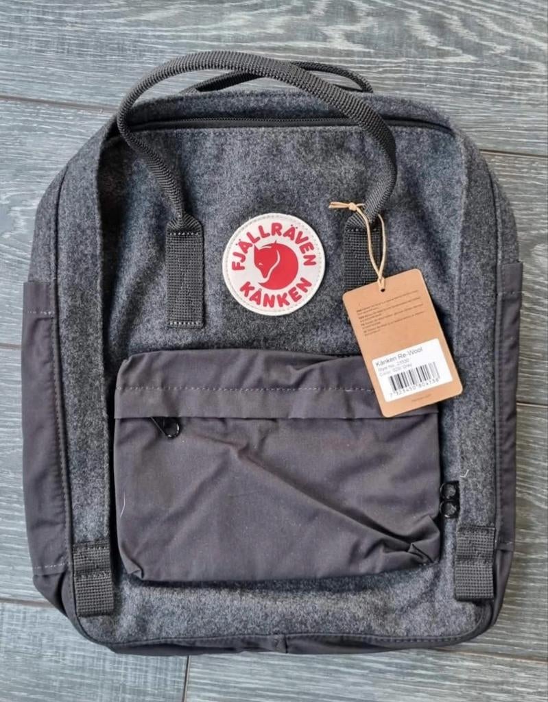 Fjällräven Kånken Re-Wool - Granite Grey rugzak, Handtassen en Accessoires, Tassen | Rugtassen, Ophalen of Verzenden