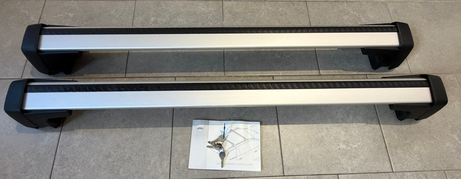 Originele Volvo / Thule dakdragers XC90, Auto diversen, Dakdragers, Zo goed als nieuw, Ophalen