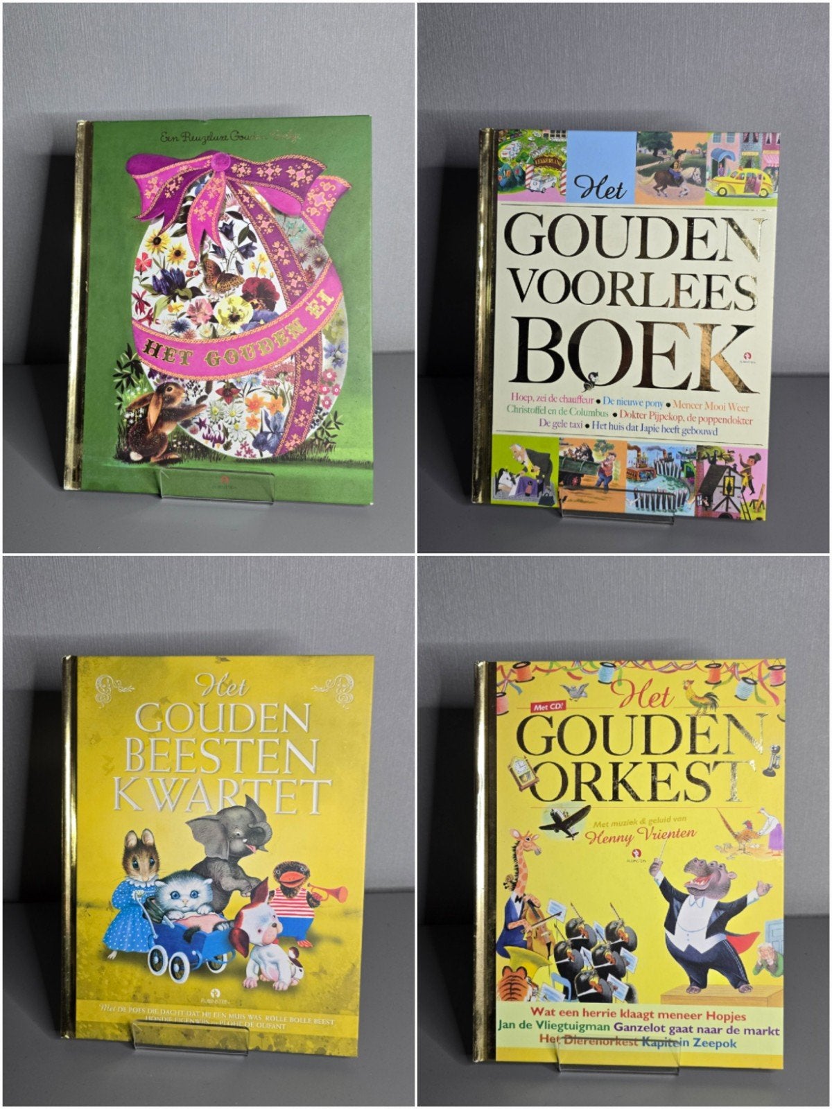 Lot: 4 grote Gouden Boeken - Verzamelverhalen, Boeken, Jongen of Meisje, Zo goed als nieuw, Sprookjes, Gouden boekje
