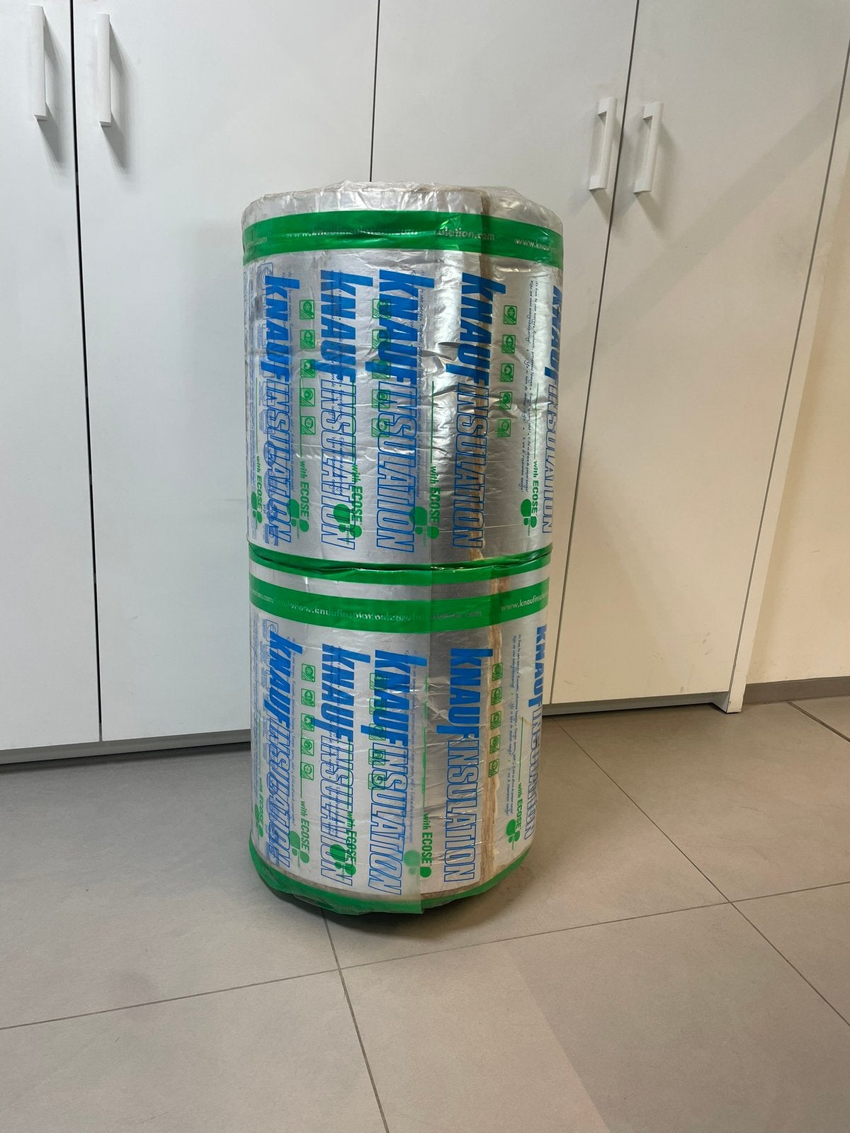 KNAUF Glaswol met folie 60 mm dik, 4 tot 8 cm, Nieuw, 15 m² of meer, Glaswol