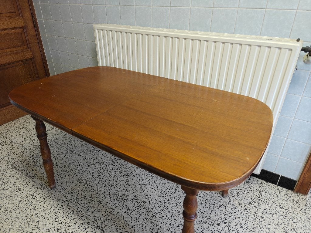 Keukentafel, Huis en Inrichting, Tafels | Eettafels, Ophalen, Gebruikt, Eikenhout, 50 tot 100 cm