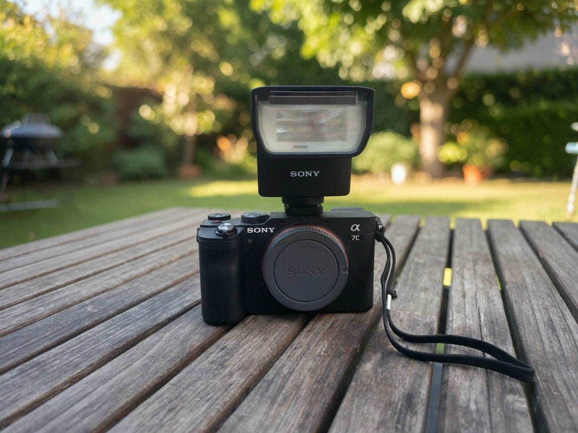 Sony A7C + Sony HVL-F28RM flitser + 64 GB Sony SD-kaart, Audio, Tv en Foto, Ophalen, Sony, Sony