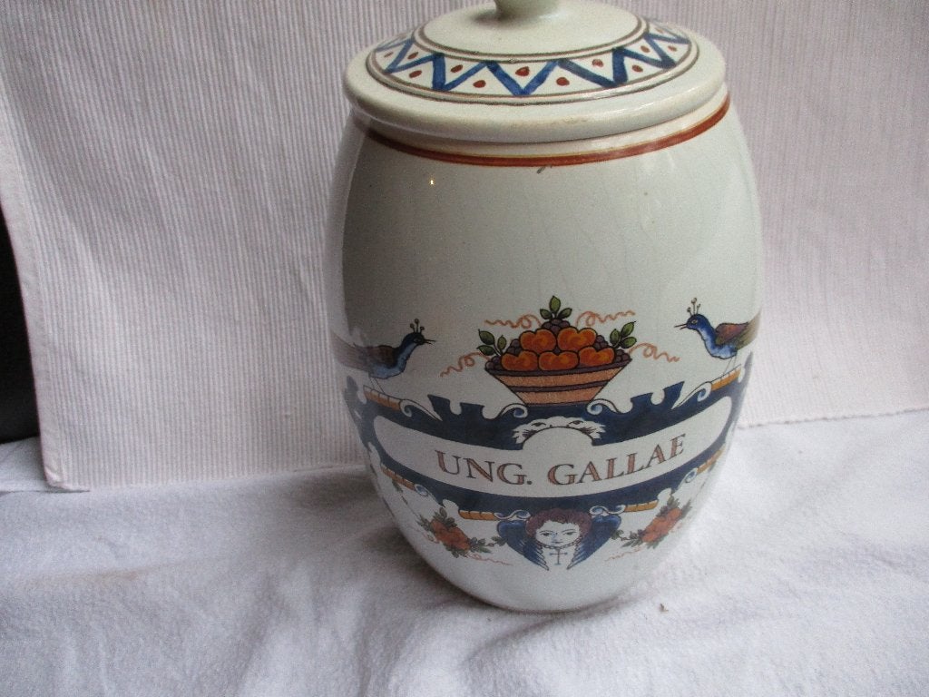 Oude apotheekpot, in Delft, genummerd, Antiek en Kunst, Ophalen of Verzenden