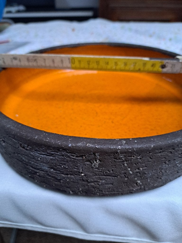 Fruitschaal Deense keramiek 1967 oranje, Antiek en Kunst, Ophalen of Verzenden