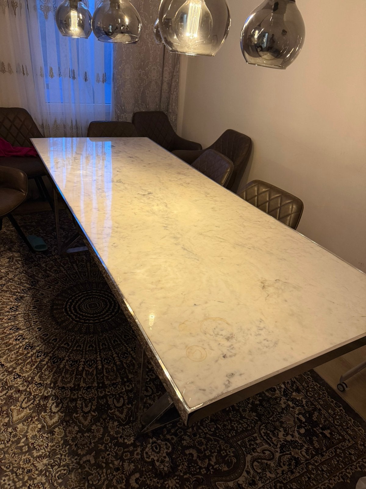 Marmeren Eettafel, Ophalen, Zo goed als nieuw