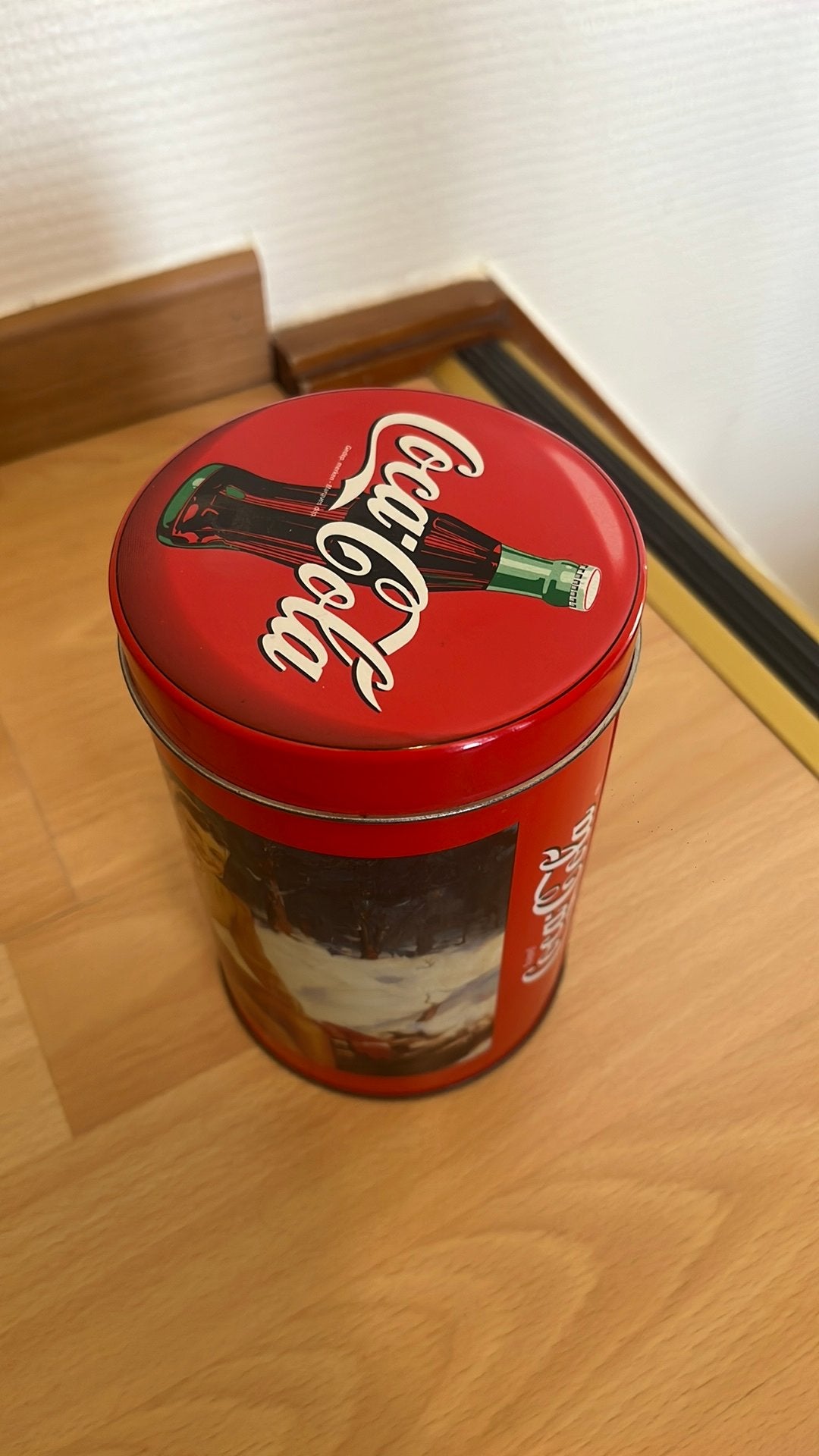 Coca-cola opberg blik, Verzamelen, Blikken, Ophalen, Zo goed als nieuw