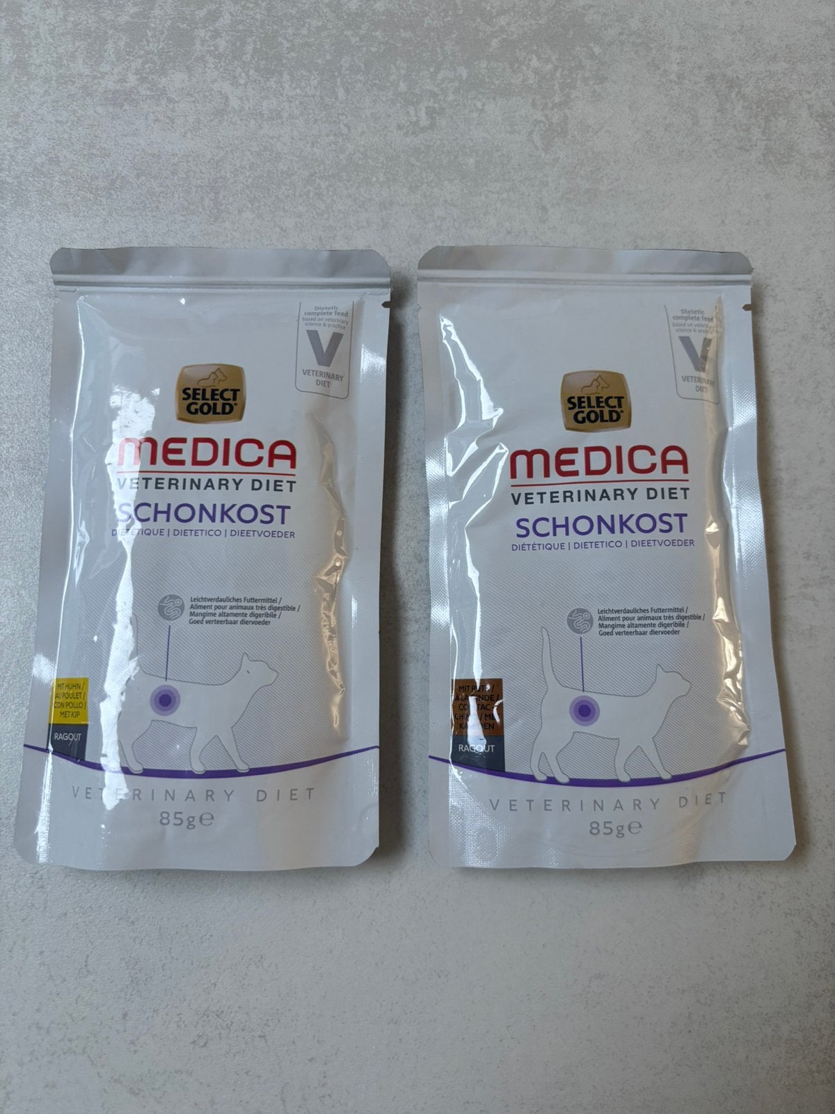 Medica dieetvoer kat, Ophalen, Kat