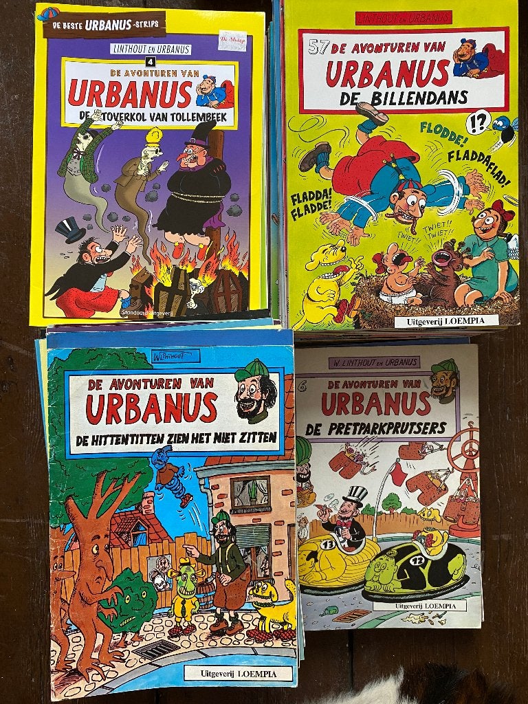 collectie Urbanus strips, Meerdere stripboeken, Ophalen, Gelezen, Linthout en Urbanus