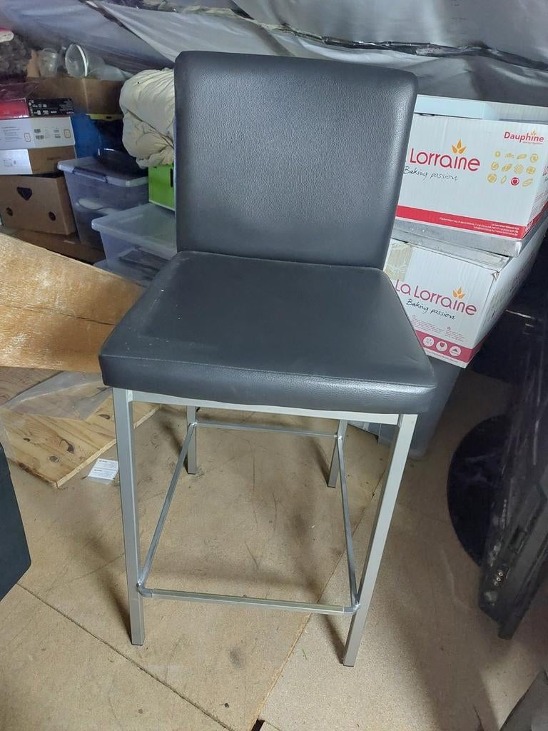 Vier barkrukken, Huis en Inrichting, Ophalen, Gebruikt, Leer