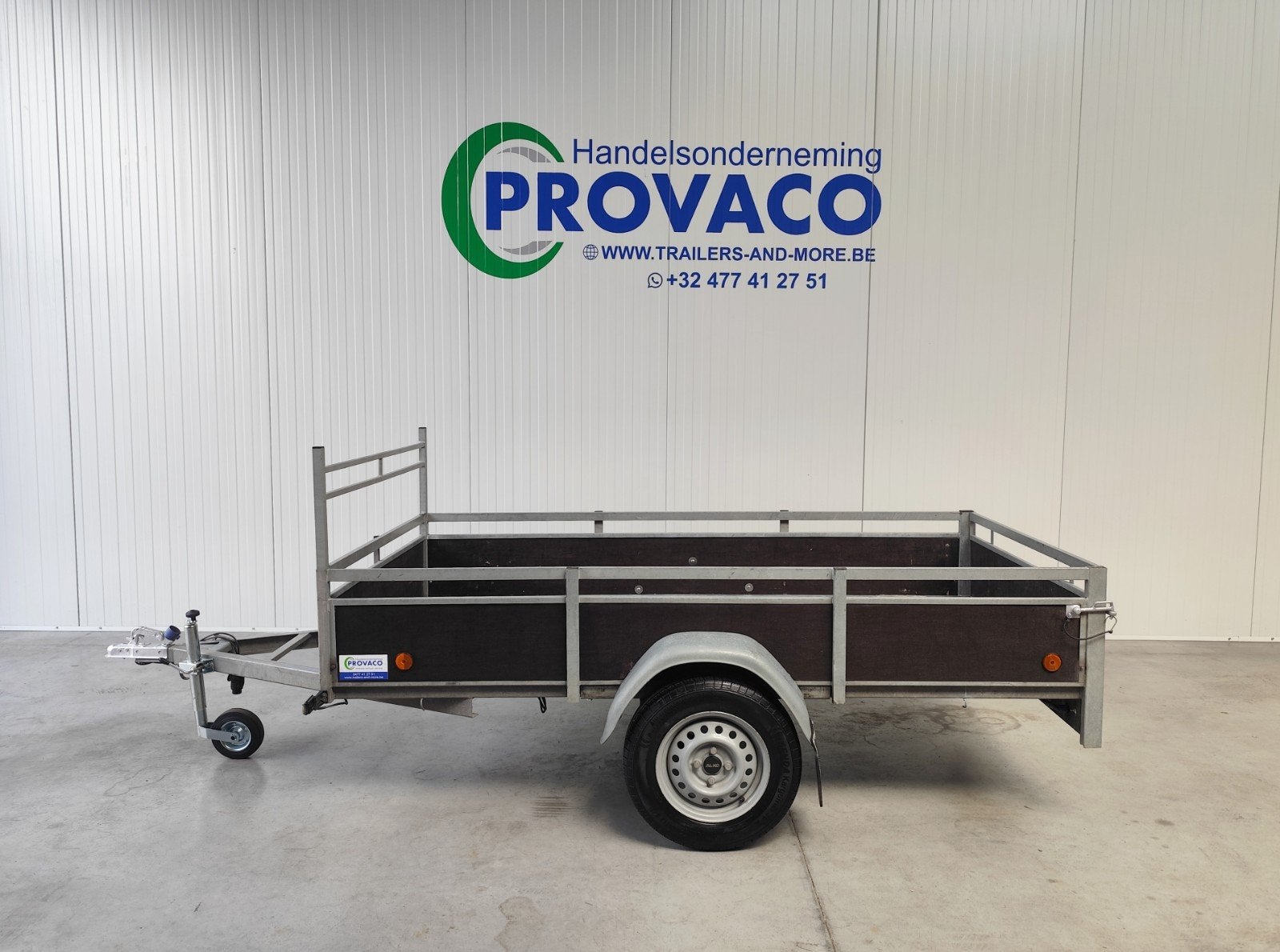 aanhangwagen 750kg keuringsvrij • 130x258cm •perfecte staat, Autos : Divers, Remorques, Enlèvement